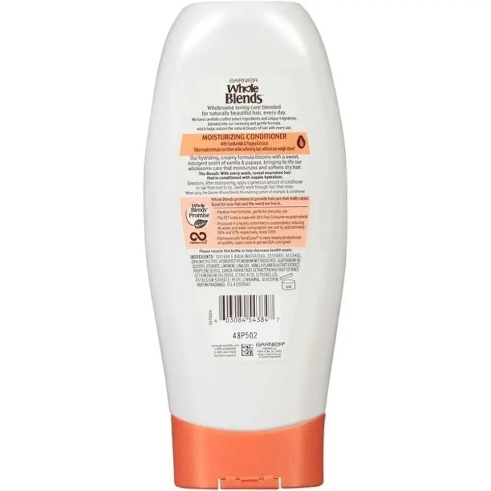 Garnier Whole Blends Moisturizing Conditioner Vanilla Milk & Papaya Extract 22oz